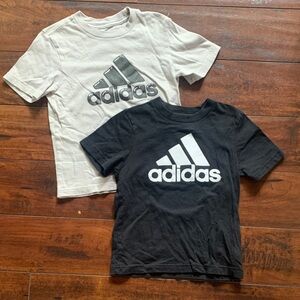 FINAL OFFER | adidas Kids Short Sleeve Tees - Black & White Logo